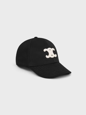 🔥NEW‼️ CELINE - Triomphe Black Baseball Cap Hat - Unisex